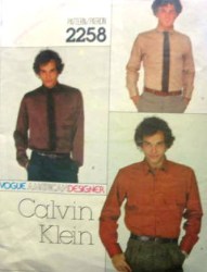 2258 C KLEIN MR LOOSE-SEMI FIT SHIRTS PATTERN 15'',16'' NECK